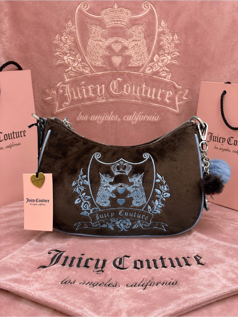 Juicy couture new love chapter shoulder bag purse